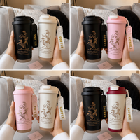 Luxe Floral Thermal Couple Mug — Available in 4 Colors ✨