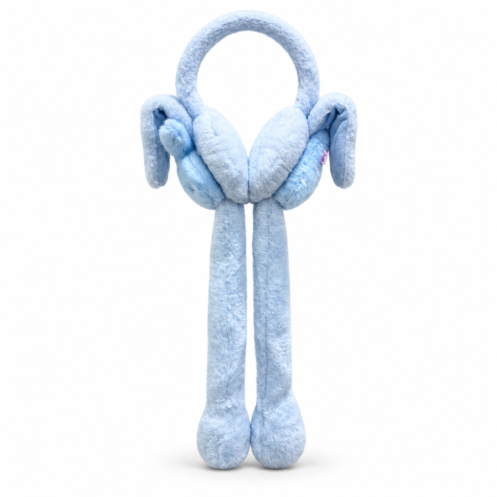 Bunny Moving Ears Plush Earmuffs – 4 Colors