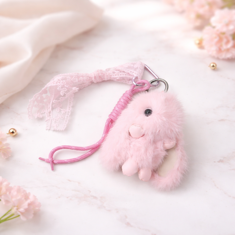 Fluffy Bunny Keychain🐇 — ✨Available in 3 colors ✨