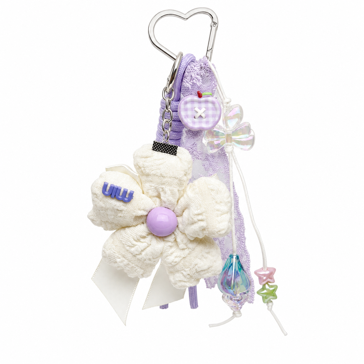 Lavender Coquette Charm Keychain ✨💜