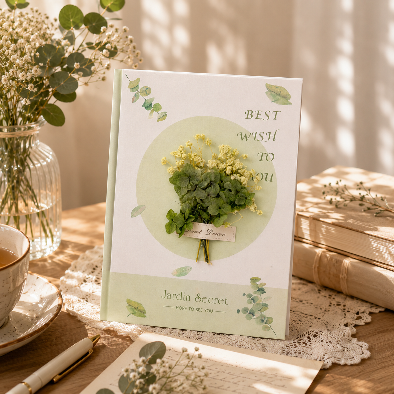 Matcha Bloom Greeting Card 🍃
