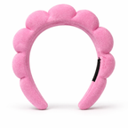 Givana Puffy Spa Skincare Headband in soft, plush fabric, designed to keep hair away from face during skincare routines.
