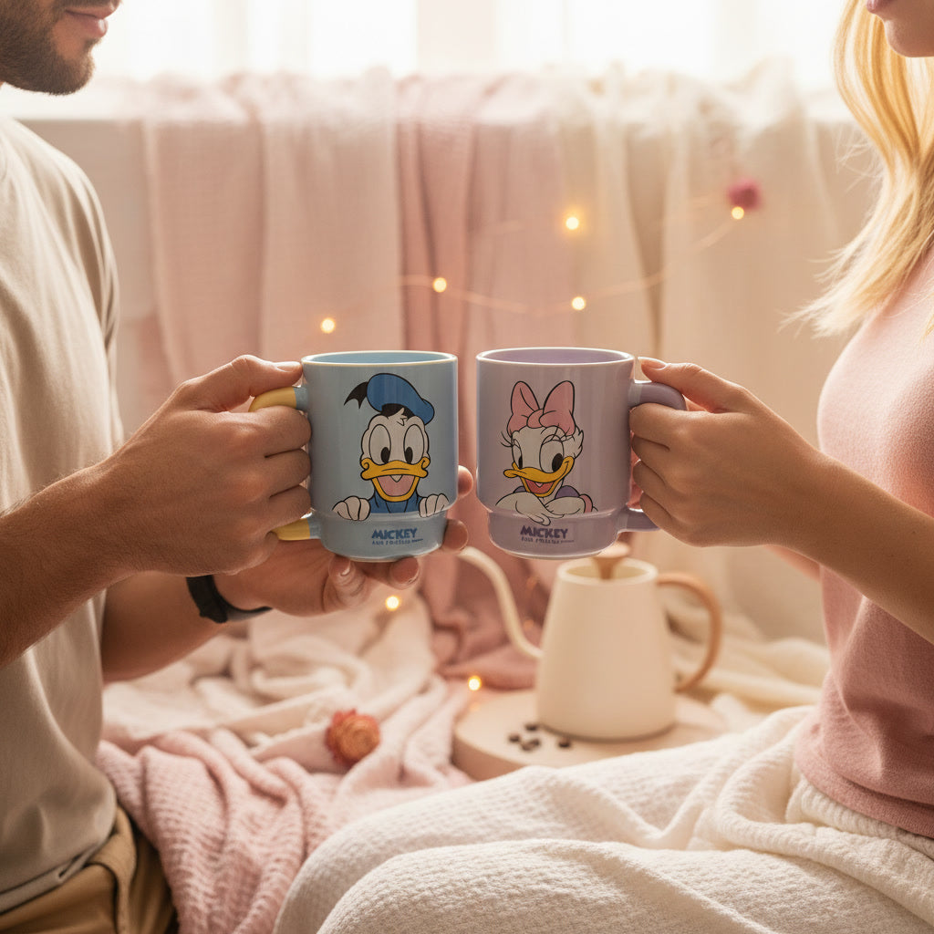 Daisy & Donald Couples Mug 🩵💜✨