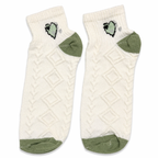 Givana Lucky Mood Socks in vibrant green with five unique design options, showcasing colorful patterns and cozy fabric.