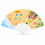 Aesthetic Folding Hand Fan – Available in Different Designs ✨🩷