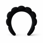 Givana Puffy Spa Skincare Headband in soft plush fabric, designed to keep hair away during skincare and facial treatments.