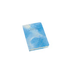 A6 marble notebook by 2BE featuring a textured cover and lined pages, ideal for notes and sketches.