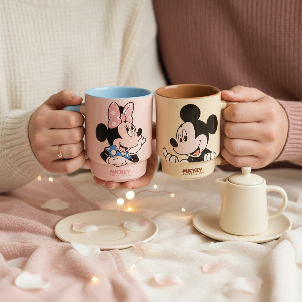 Minnie & Mickey Couples Mug 🩷🧡✨