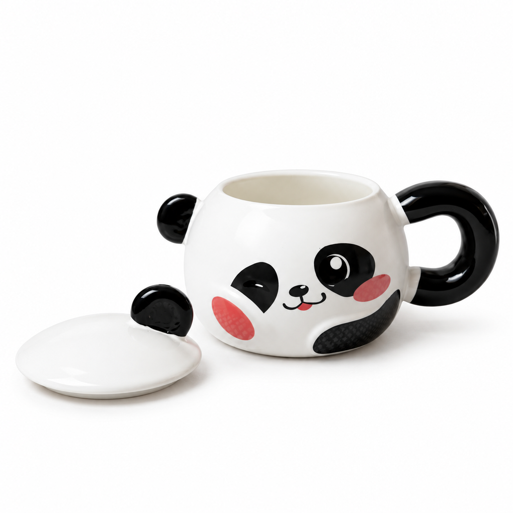 Cute Panda Mug with Lid
