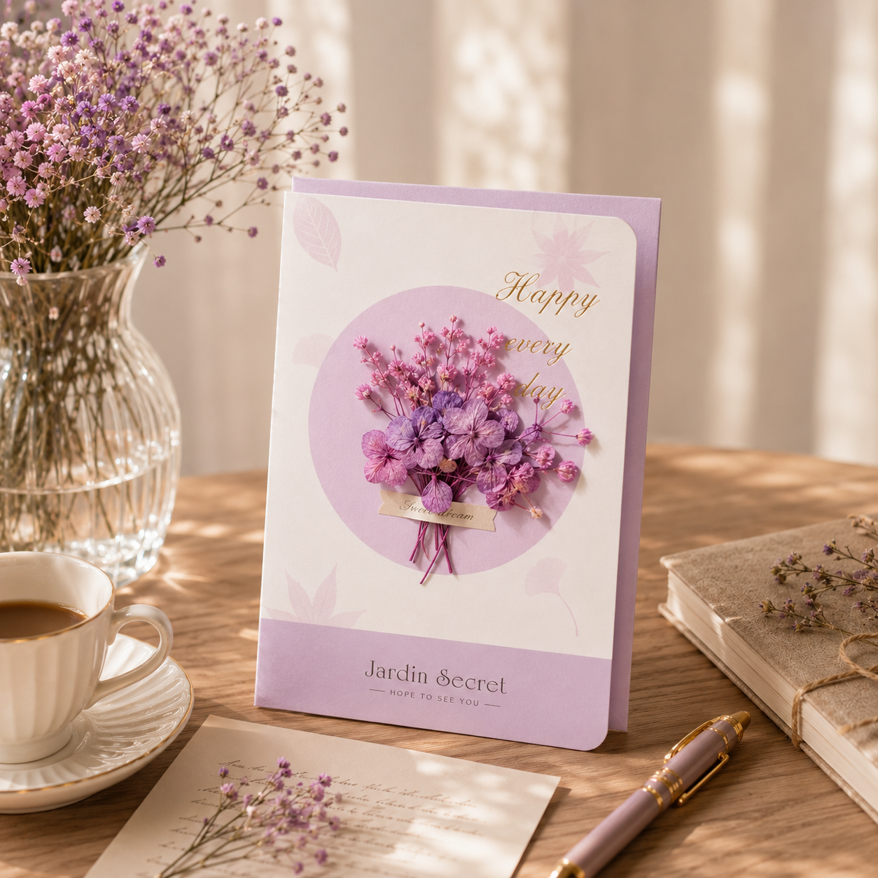 Lilac Love Greeting Card 💜