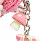 Barbie Girl Pink Plush Heart Bag Charm & Keychain