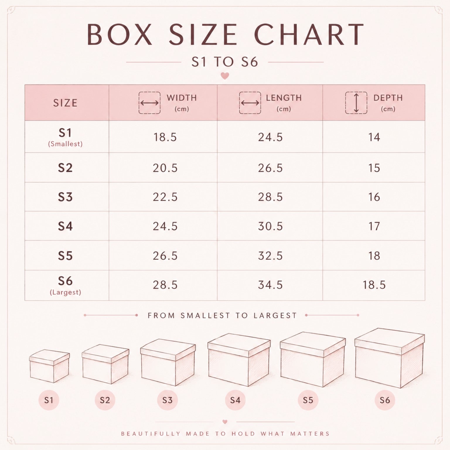 Pink gift box & fillers
