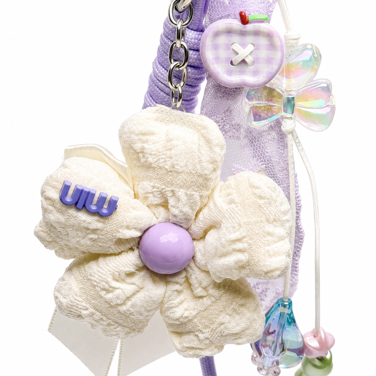 Lavender Coquette Charm Keychain ✨💜