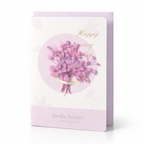 Givana greeting card featuring colorful floral design with handwritten message, perfect for special occasions and heartfelt wishes.