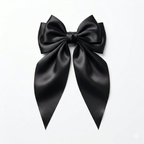 Givana elegant satin ribbon bow hair clip with a decorative bow design for stylish hair accessories.