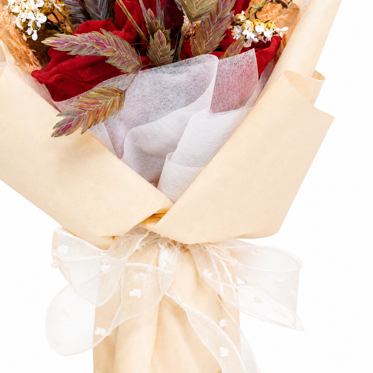 Cream Red Luxury Bloom Box🍂♥️