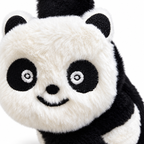 Panda Moving Ears Plush Earmuffs