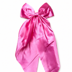 Long Satin Bow Hair Clip 🎀✨