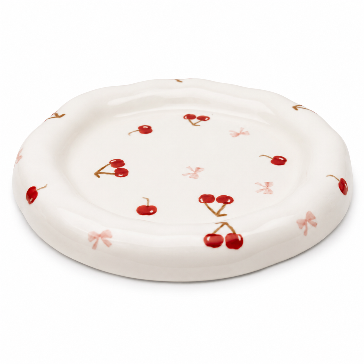 Cherry Bow Mug & Plate Set 🍒🎀