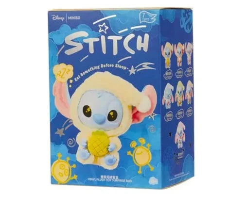 Disney Stitch Sleepy Mystery Box keychain by Givana featuring a cute Stitch character in a sleepy, relaxed pose.