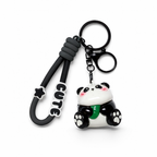 Givana panda pop keychain with four cute design options, featuring a small panda figure attached to a keyring.