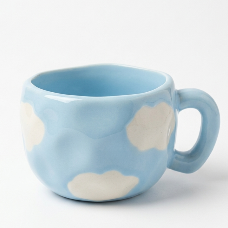 Givana SHEIN Cloud Mug with soft, cloud-inspired design, ceramic material, and a cozy, modern aesthetic for hot beverages.