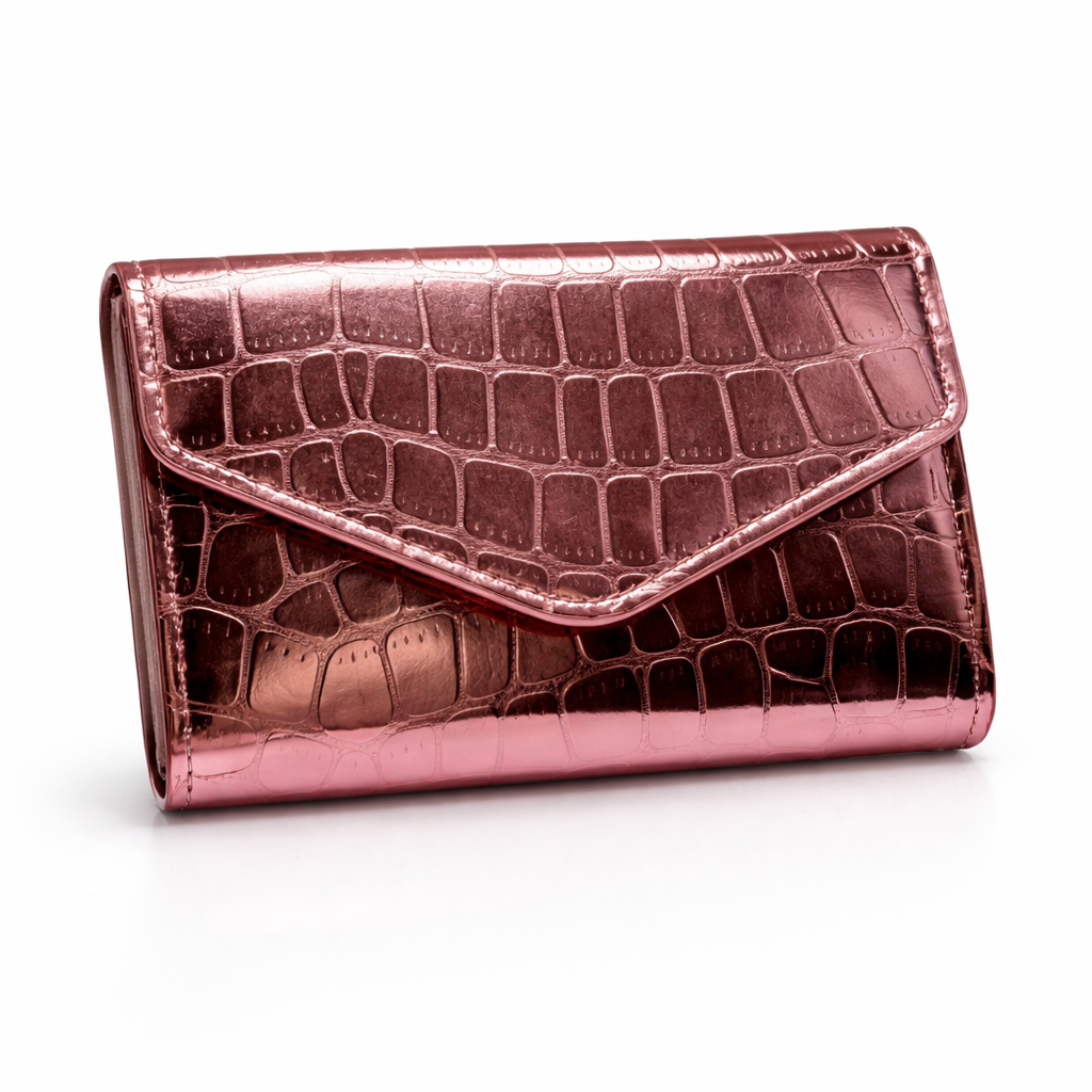 Givana Shein wallet featuring multiple card slots and a sleek design, shown in black with a smooth leather finish.
