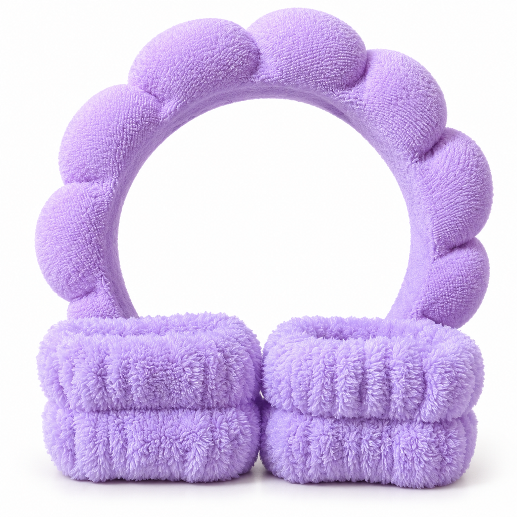 Fluffy Flower Spa Headband – 3 Colors