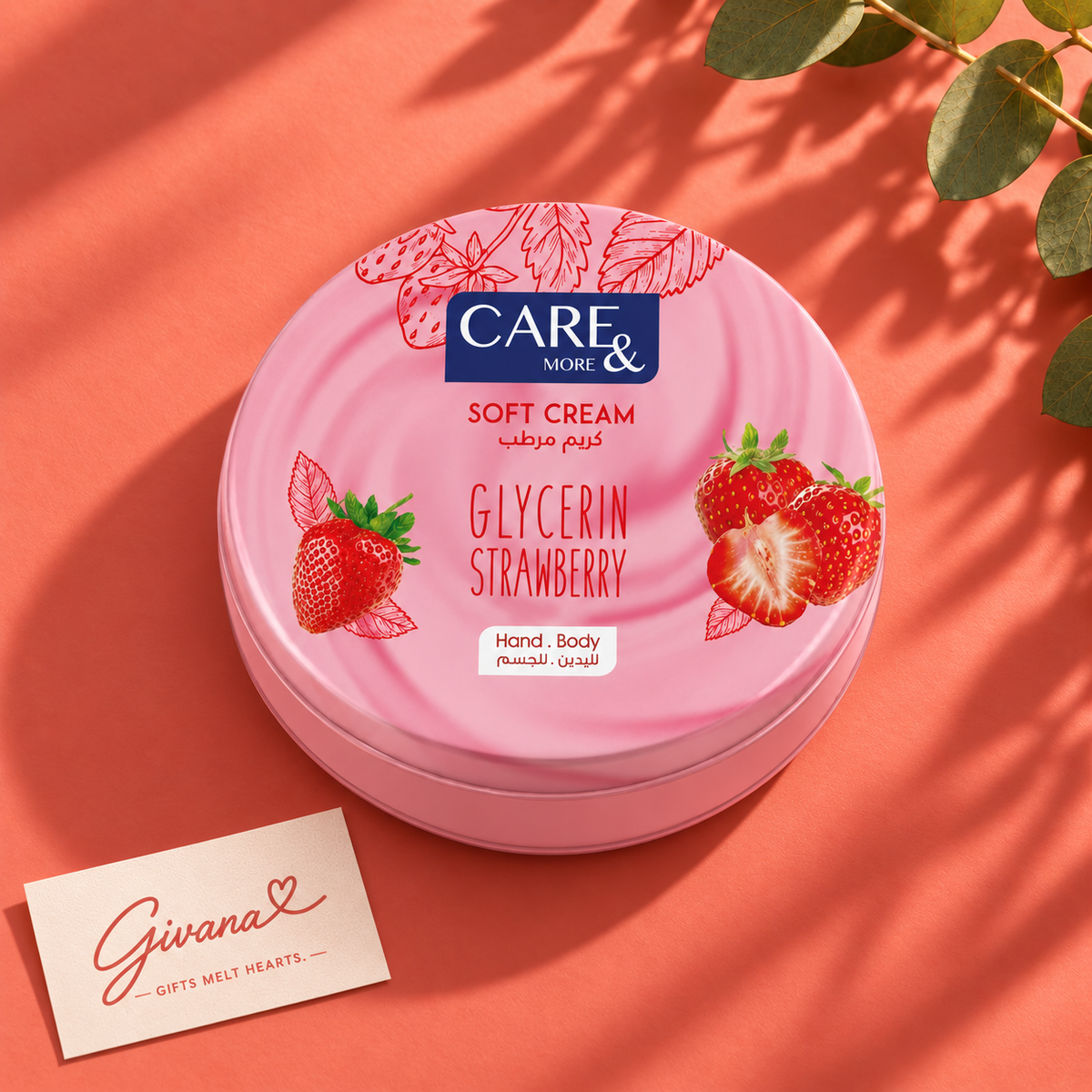 CARE & MORE SOFT CREAM WITH GLYCERIN STRAWBERRY 75Ml 🌼🤍