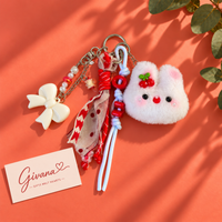 Sweetheart Cherry Plush Bag Charm & Keychain