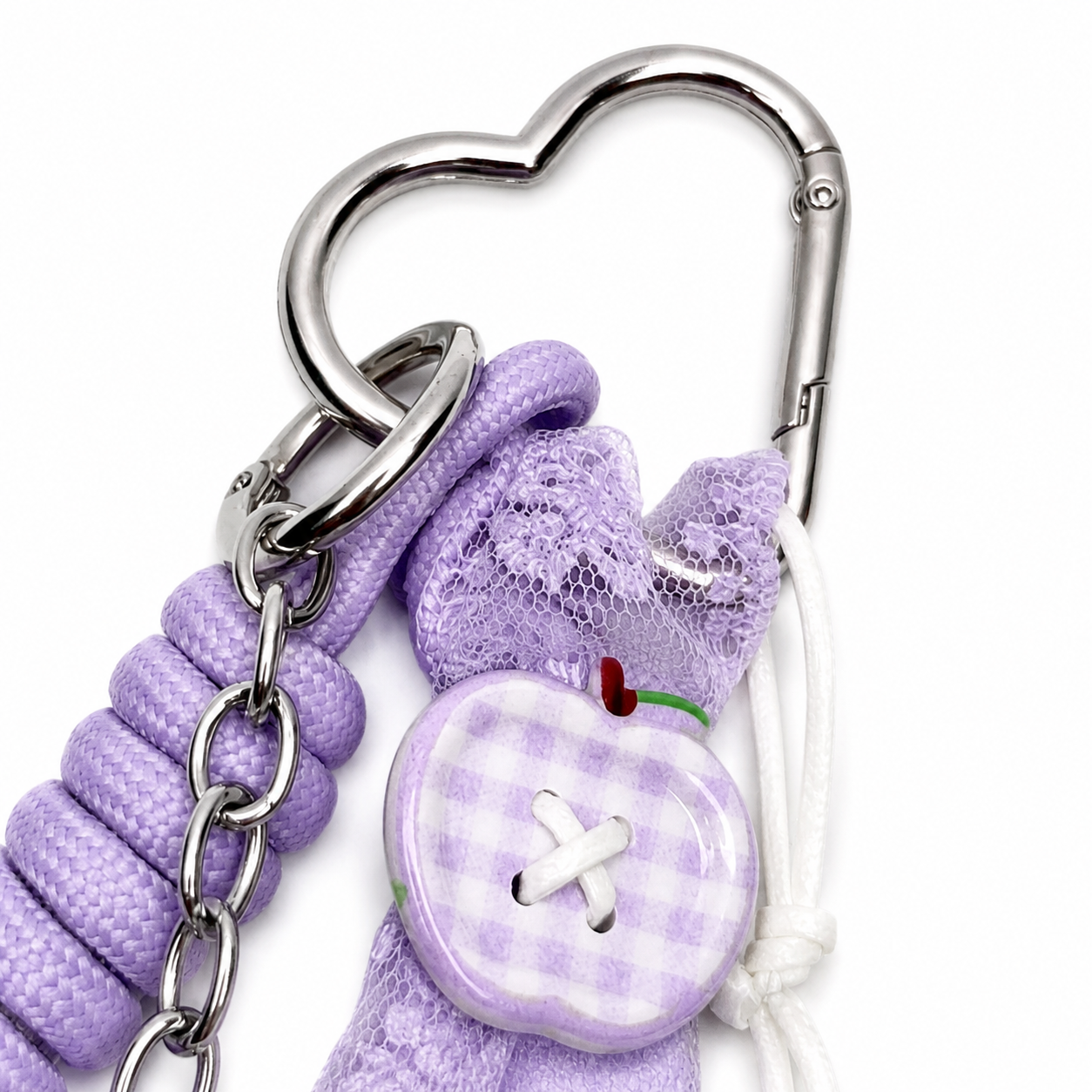 Lavender Coquette Charm Keychain ✨💜