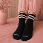 Givana Retro Vibe Crew Socks featuring bold, colorful retro patterns in two stylish design options.