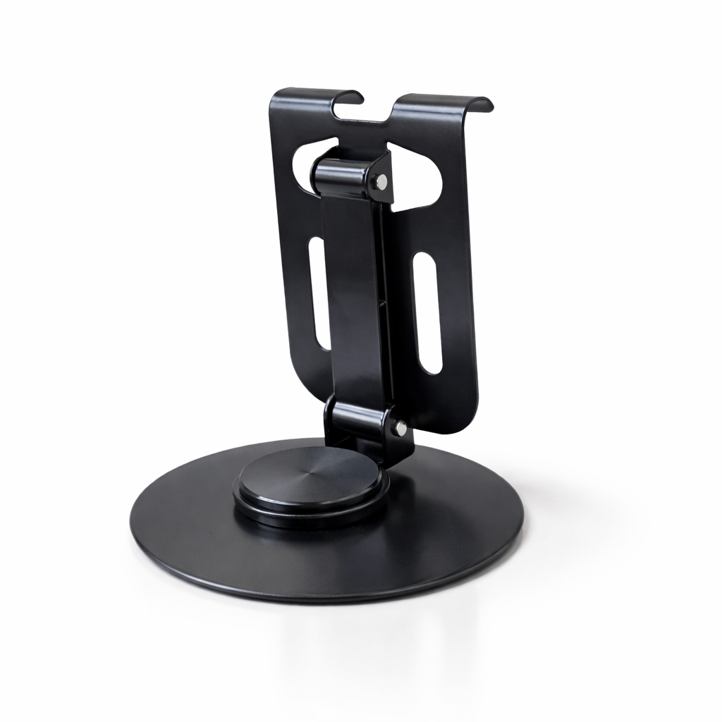 Givana 360° rotating foldable mobile holder with adjustable grip, suitable for smartphones and easy to use.