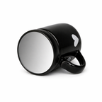 Givana Mr. Mirror Lid Mug with a sleek black finish and modern design, featuring a reflective lid and limited edition details.