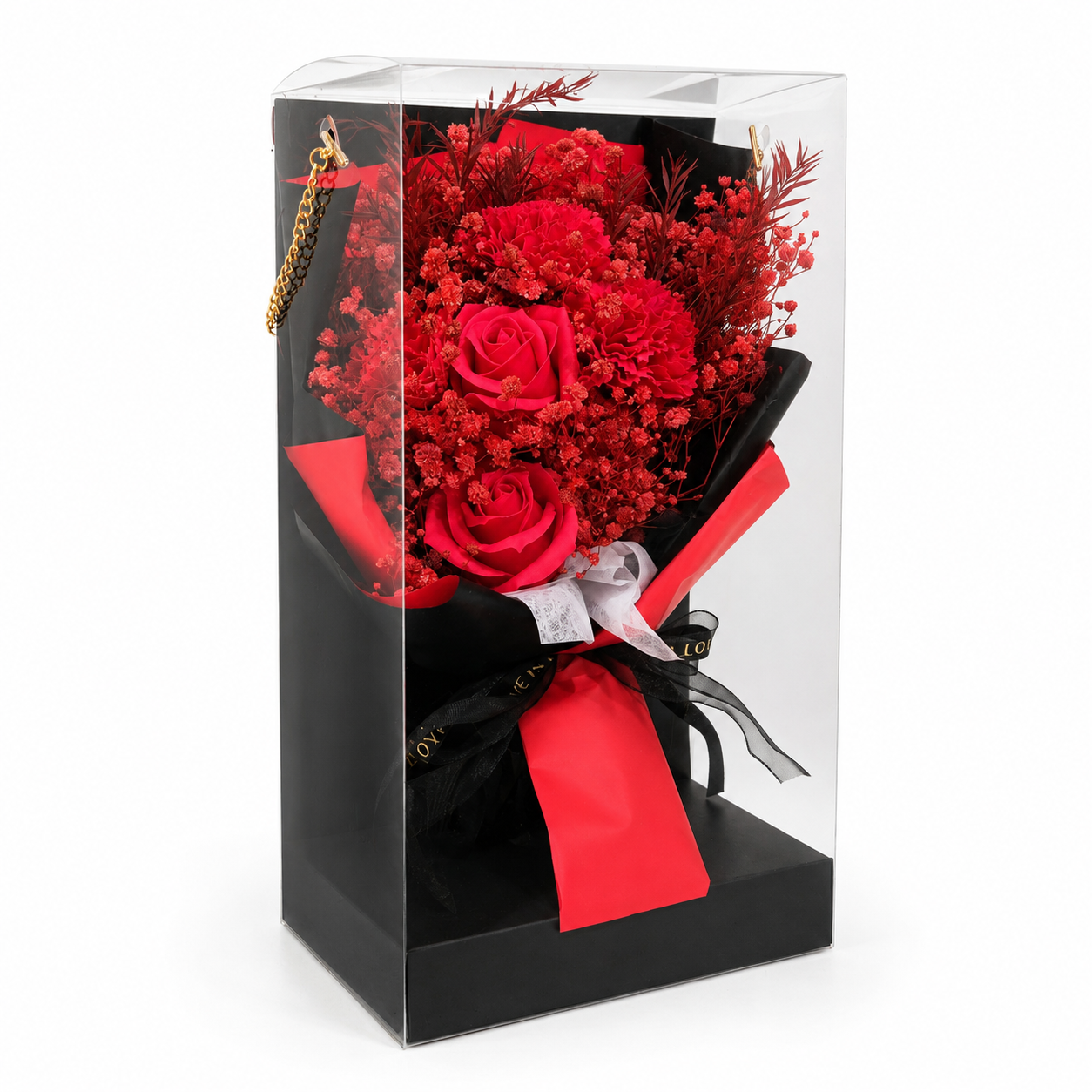 Midnight Red Luxury Bloom Box🌹🖤