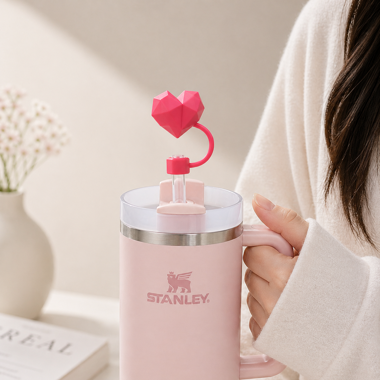 Be Mine Straw Topper – Stanley Mug Accessory- love Edition ♥️✨