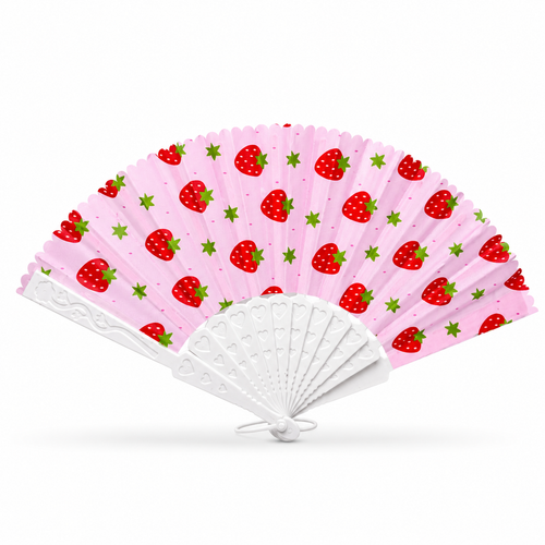 Aesthetic Folding Hand Fan – Available in Different Designs ✨🩷