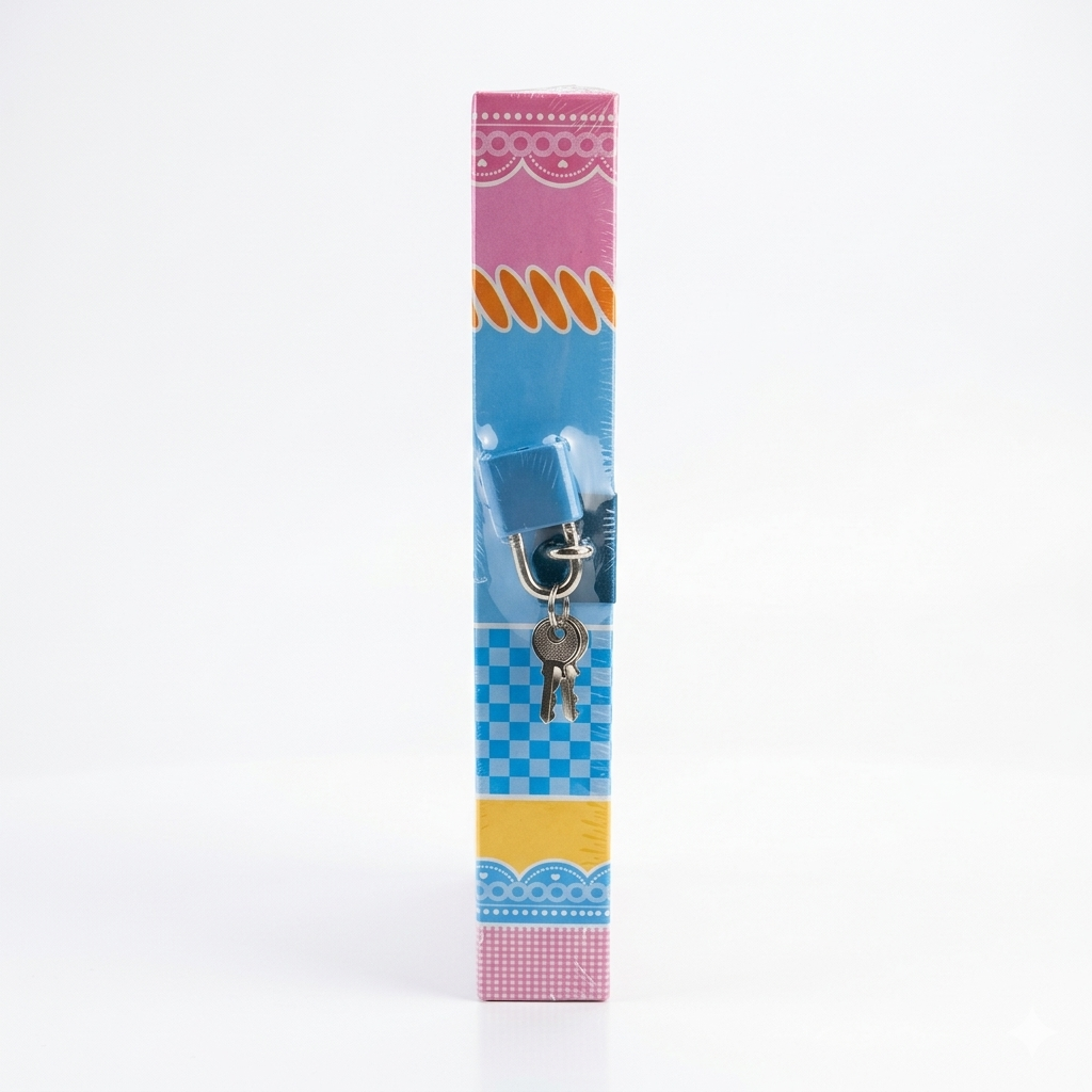 A Givana A5 unicorn-themed secret diary with lock, featuring a colorful unicorn illustration on the cover.