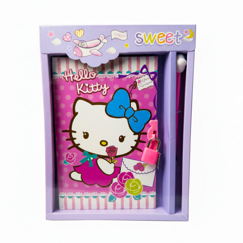 Givana A5 Hello Kitty notebook featuring a colorful design and cute character illustration on the cover.