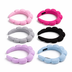 Givana Puffy Spa Skincare Headband in soft fabric, designed to keep hair away during skincare or spa routines.