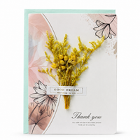 Golden Bloom Wishes Greeting Card 💛🌼