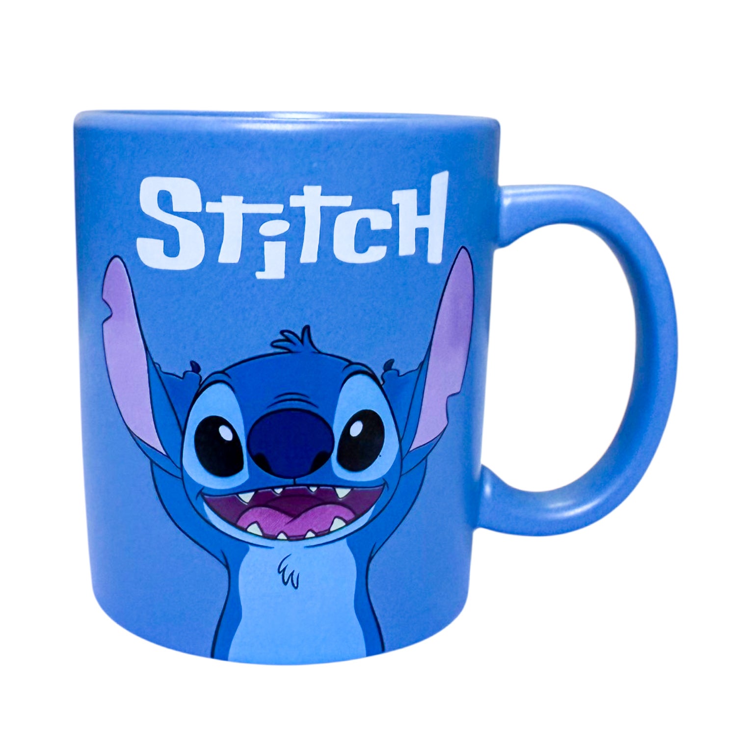 Funny Stitch ceramic mug by Givana featuring a colorful cartoon Stitch design on a white mug.