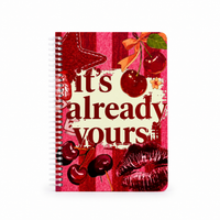 Cherry Mood Hardcover Notebook – A5 ✨🍒