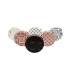 Givana luxury double-sided pocket mirror with decorative design, featuring two reflective surfaces for close-up and full-face viewing.