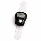 Givana digital tasbih finger counter showing a sleek black device with digital display and counting buttons.