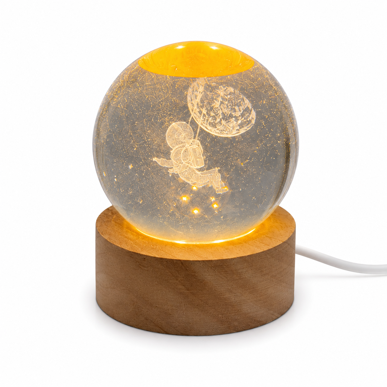 Moon Dreamer Glow – Crystal Lamp (Large Size) 🌙✨