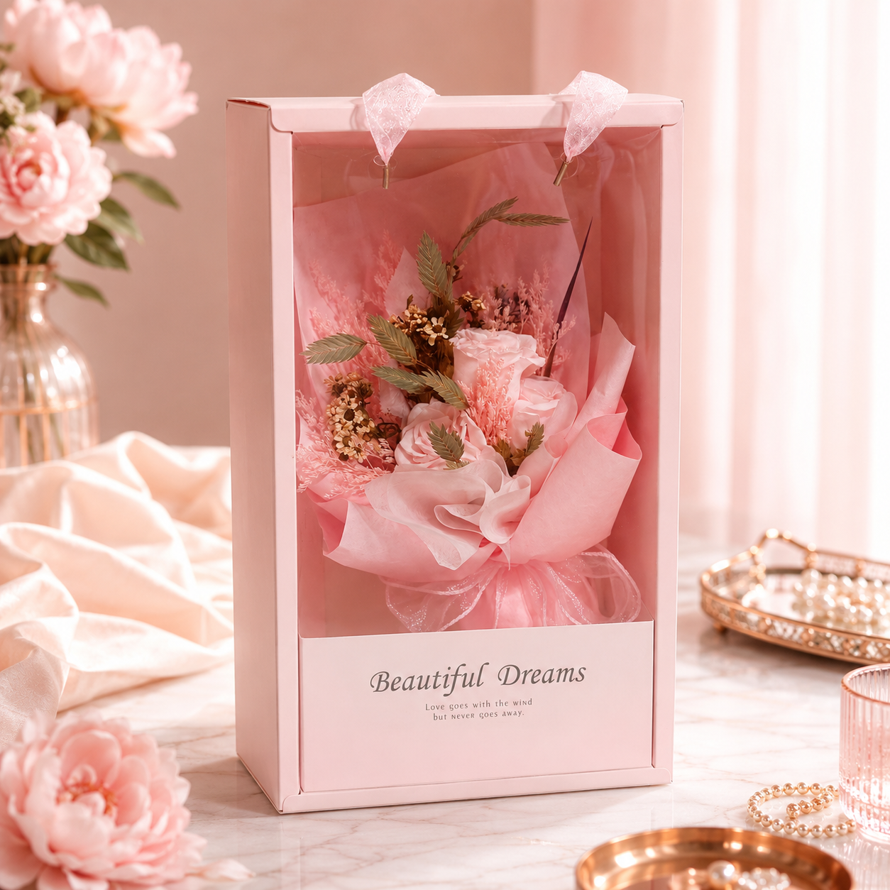 Soft Pink Luxury Bloom Box🌷💕