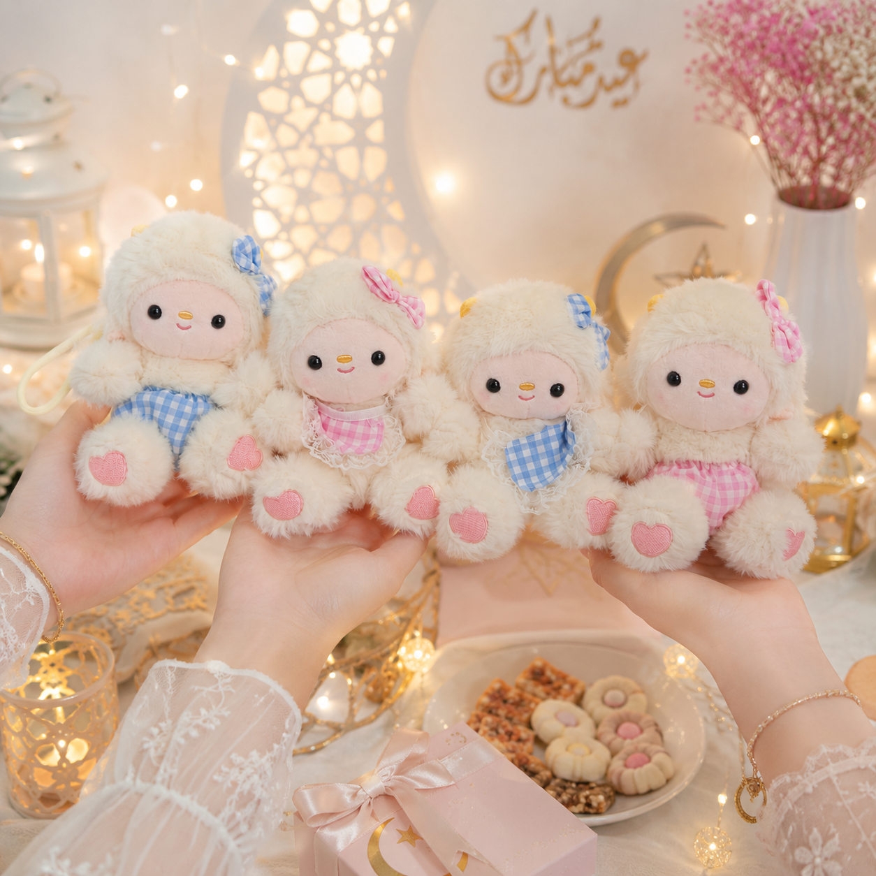 Cozy Eid Sheep Keychain – 4 Styles Available 🎀