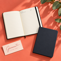 A5 Premium Leather Rubber Notebook – 80 Sheets | Available in 2 Colors