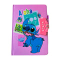 Givana Stitch "Aloha Secrets" secret diary with lock and pen, featuring colorful Stitch character cover and compact design.